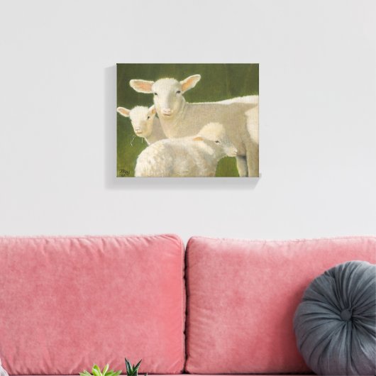Moeder Sheep Canvas Afdruk (Insitu (Woonkamer))