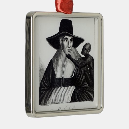 Moeder Shipton, gegraveerd door John Scott, 1804 Metalen Ornament (Rechts)