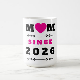 Moeder Sinds 2026 Elegante Minimalistische Mok