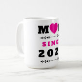 Moeder Sinds 2026 Elegante Minimalistische Mok (Voorkant links)