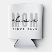 Moeder sinds 20XX Modern Eenvoudig Preppy Blikjeskoeler (Voorkant)