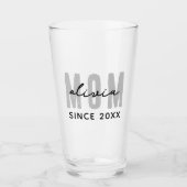 Moeder sinds 20XX Modern Eenvoudig Preppy Glas (Voorkant)