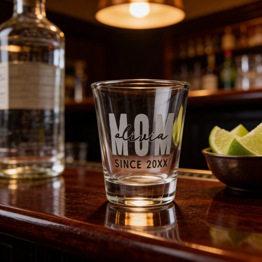 Moeder sinds 20XX Modern Eenvoudig Preppy Shot Glas