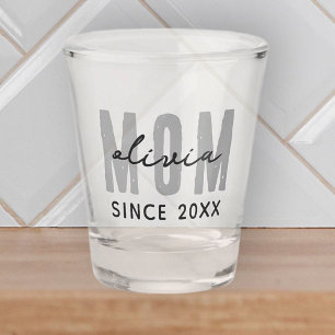 Moeder sinds 20XX Modern Eenvoudig Preppy Shot Glas