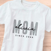 Moeder sinds 20XX Modern Eenvoudig Preppy T-shirt