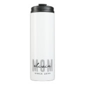 Moeder sinds 20XX Modern Eenvoudig Preppy Thermosbeker (Voorkant)