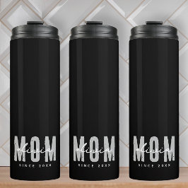 Moeder sinds 20XX Modern Eenvoudig Preppy Thermosbeker