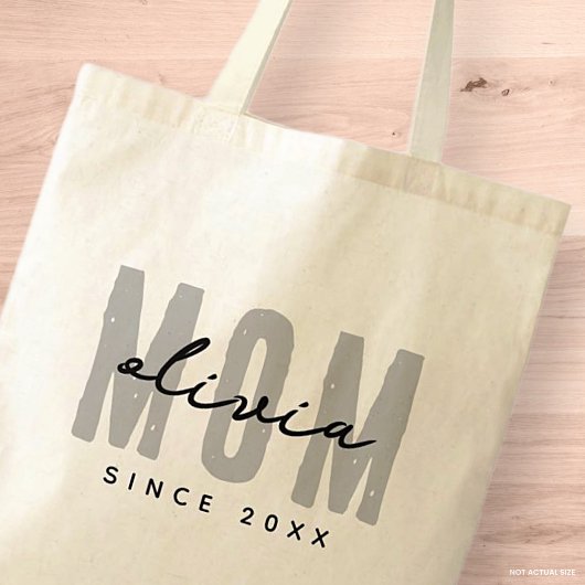 Moeder sinds 20XX Modern Eenvoudig Preppy Tote Bag
