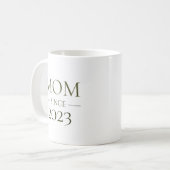 Moeder Sinds Gepersonaliseerd Jaar Minimaal Moeder Koffiemok (Voorkant links)