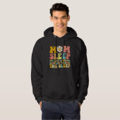 Moeder Slaap Grappig Moederdag Groovy Retro Hoodie (Voorkant volledig)