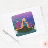 Moeder Slak en Tilly Vierkante Sticker (Envelop)