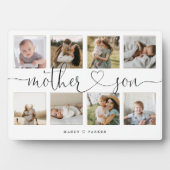 Moeder Son Heart Script | Fotoraster collage Fotoplaat (voorkant)