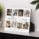 Moeder Sons Heart Script | Fotoraster collage Fotoplaat