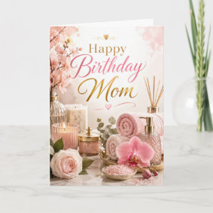 Moeder Spa Verjaardag Kaart