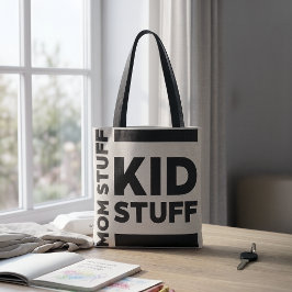 "Moeder Spullen | Kinder Spullen" Grappige Minimal Tote Bag