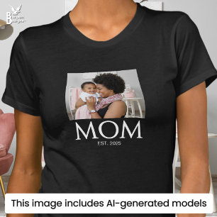 Moeder Stelde Deksels Foto T-shirt