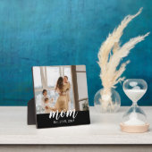 Moeder Stelde Elegant Script Foto Op Fotoplaat (Insitu)