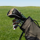 Moeder Stelde Elegant Script Zwart 3 Foto Golfheadcover (Insitu)