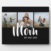 Moeder stelde elegante script black 3 foto op fotoplaat (Voorkant)