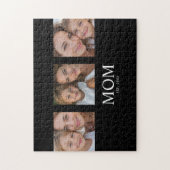 Moeder Stelde Modern Schrift 3 Foto Legpuzzel (Verticaal)