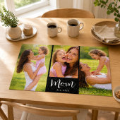 Moeder Stelde Modern Schrift 3 Foto Legpuzzel