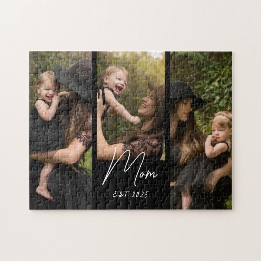 Moeder Stelde Modern Schrift 3 Foto op Legpuzzel (Horizontaal)