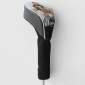 Moeder Stelde Modern Schrift Foto Op Golfheadcover (Schuin)