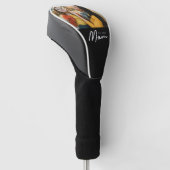 Moeder Stelde Modern Schrift Foto Op Golfheadcover (Schuin)
