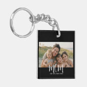 Moeder Stelde Modern Schrift Foto Op Sleutelhanger (Voorkant Links)