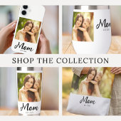 Moeder Stelde Modern Schrift Foto Op Sleutelhanger