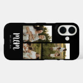 Moeder Stelde Modern Schrift Zwart 3 Foto Case-Mate iPhone Case (Achterkant (horizontaal))