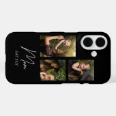 Moeder Stelde Modern Schrift Zwart 3 Foto Case-Mate iPhone Case (Achterkant (horizontaal))