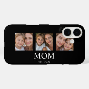 Moeder Stelde Modern Schrift Zwart 3 Foto iPhone 16 Hoesje