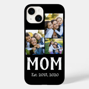 Moeder Stelde Modern Schrift Zwart 3 Foto Case-Mate iPhone 14 Hoesje