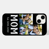 Moeder Stelde Modern Schrift Zwart 3 Foto Case-Mate iPhone Case (Achterkant (horizontaal))