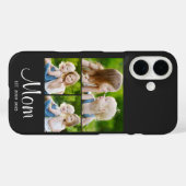 Moeder Stelde Modern Schrift Zwart 3 Foto Case-Mate iPhone Case (Achterkant (horizontaal))