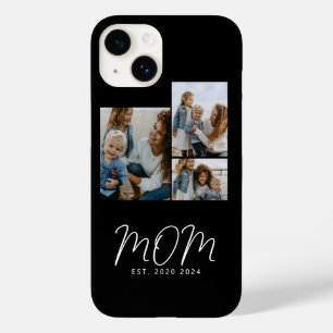 Moeder Stelde Modern Schrift Zwart 3 Foto Case-Mate iPhone 14 Hoesje