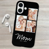 Moeder Stelde Modern Schrift Zwart 3 Foto iPhone 16 Hoesje