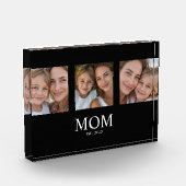 Moeder Stelde Modern Vet Script Zwart 3 Foto (Links)