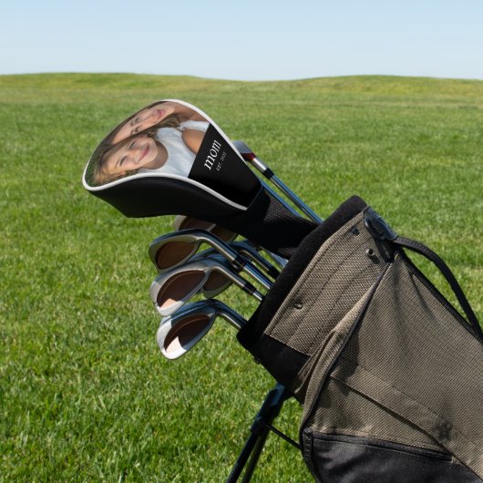 Moeder Stelde Moderne Minimaal Foto Op Golfheadcover (Insitu)