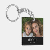 Moeder Stelde Moderne Minimale Foto Op Sleutelhanger (Voorkant Links)