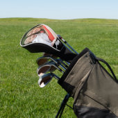 Moeder Stelde Moderne Script Foto Op Golfheadcover (Insitu)