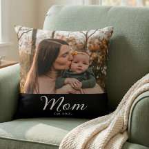 Moeder Stelde Moderne Script Foto Op