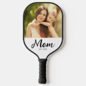 Moeder Stelde Plezier Script Foto Op Pickleball Paddle (Achterkant)