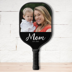 Moeder Stelde Plezier Script Foto op Pickleball Paddle