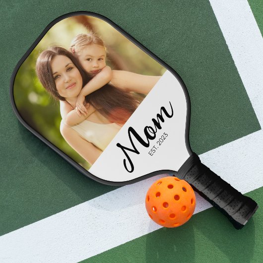Moeder Stelde Plezier Script Foto Op Pickleball Paddle