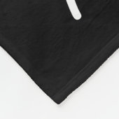 Moeder Stelde Zwart Modern Script Foto Op Fleece Deken (Hoek)
