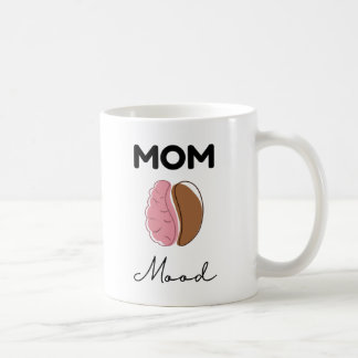 Moeder Stemming Koffie Hersenen Minimalistisch Ont Koffiemok
