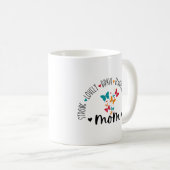 Moeder Sterk Mooie Dappere Mooi Onbevreesd Koffiemok (Voorkant rechts)