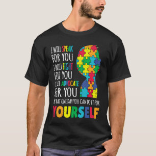 Moeder Steun Autisme Bewustzijn Autistische Jongen T-shirt